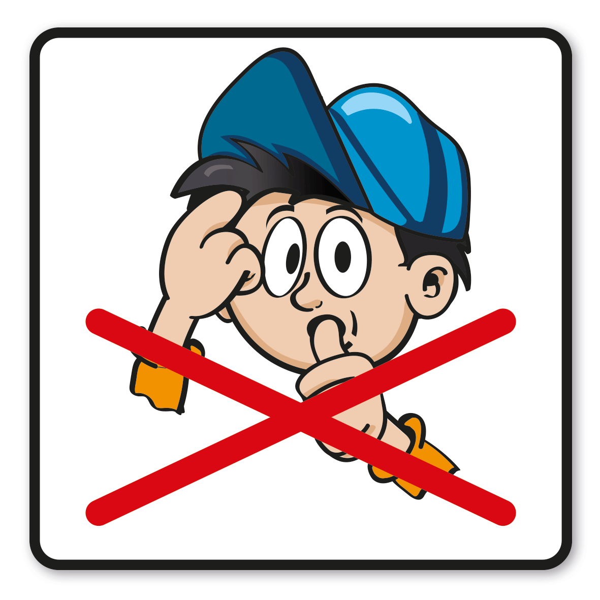 SP-01-P50 – Nicht in das Gesicht fassen