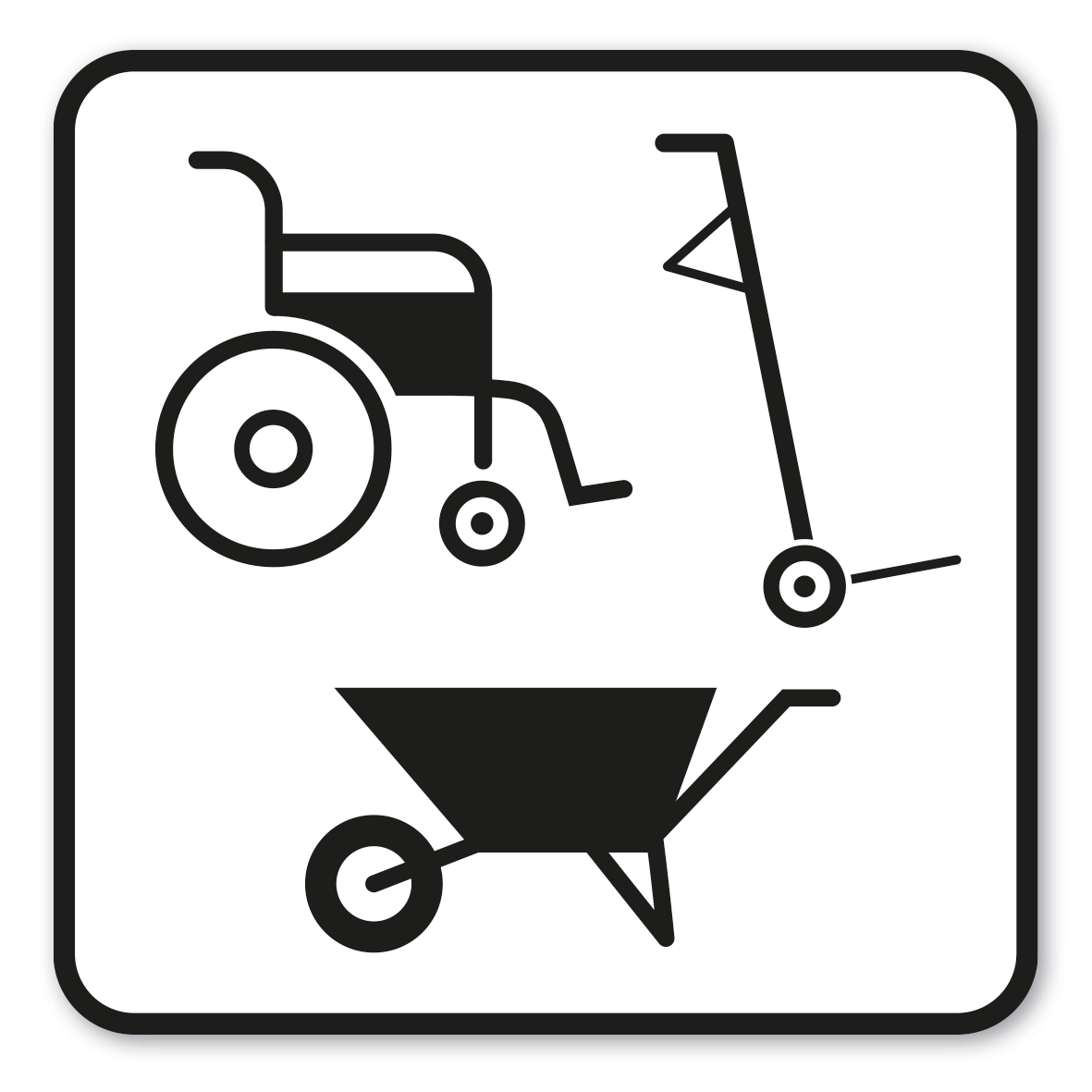 GF-P08 – Fortbewegungsmittel oder benötigte Transporthilfen sind gestattet