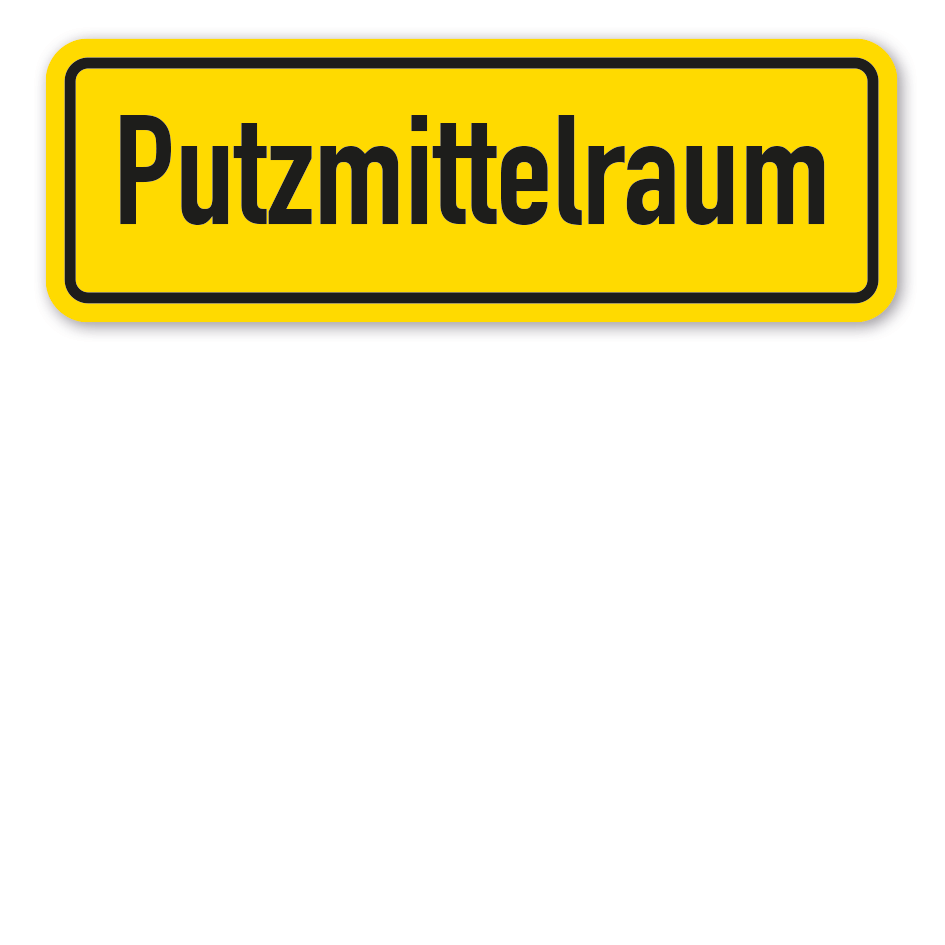 Schild Putzmittelraum