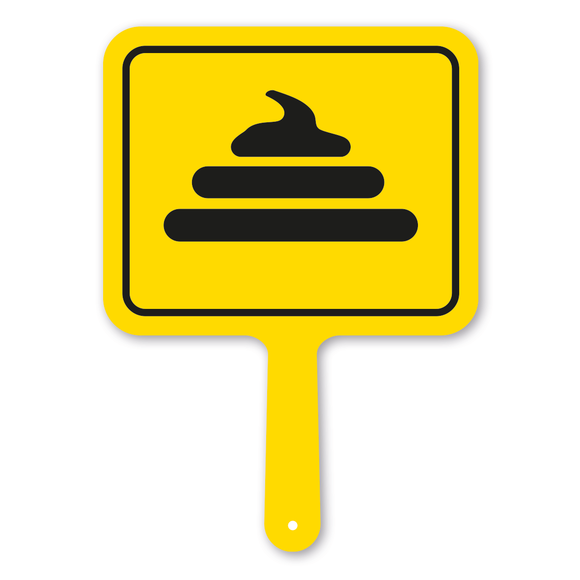 Originelles Formschild – Kothaufen – Motivschild