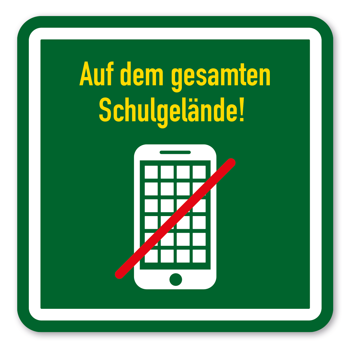 SP-03-P95 – Smartphone - Handy auf dem gesamten Schulgelände verboten