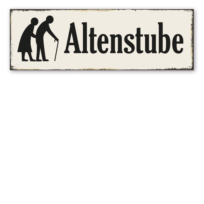 Retroschild Altenstube