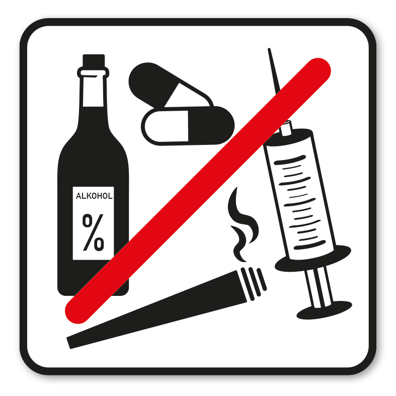 SP-02-P109 – Alkohol und Drogen, Cannabis verboten
