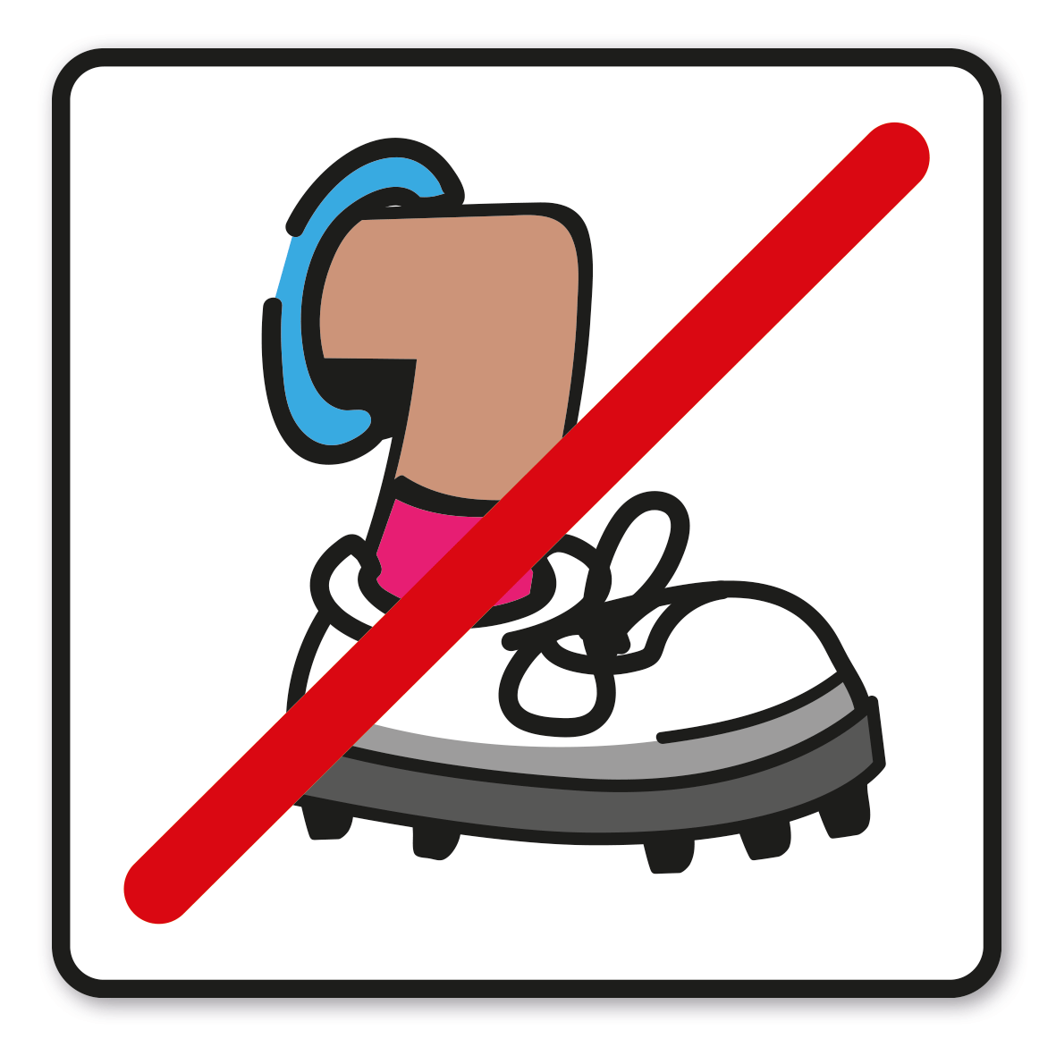 SP-01-P43 – Stollenschuhe verboten