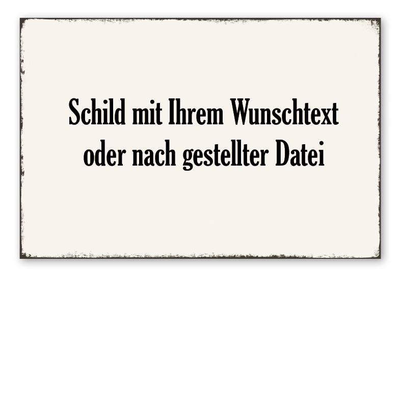 Individuelles Retroschild mit Ihrem Text oder nach Ihrer Datei - VIN-IND-38