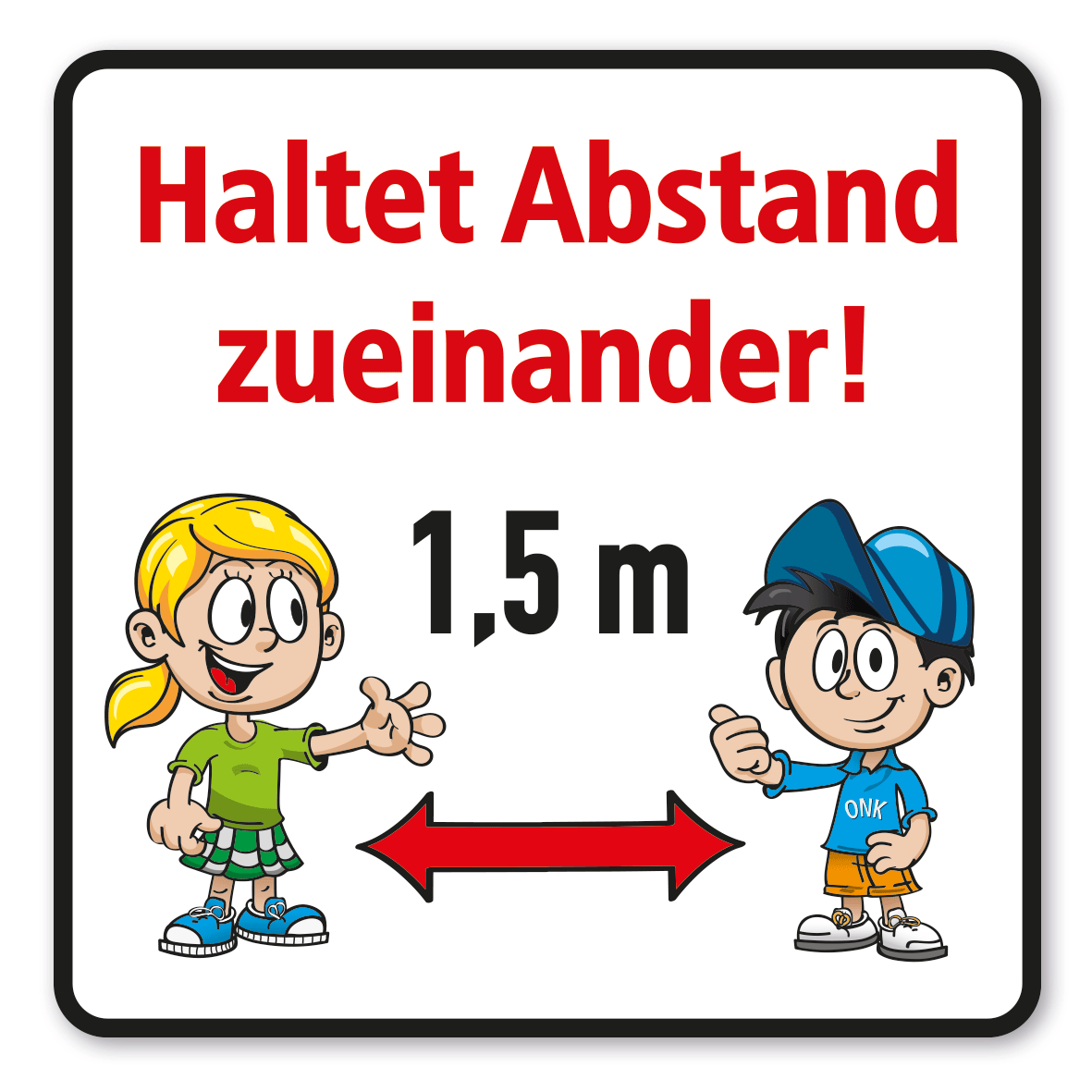 SP-01-P49 – Abstand halten – 1,5 m