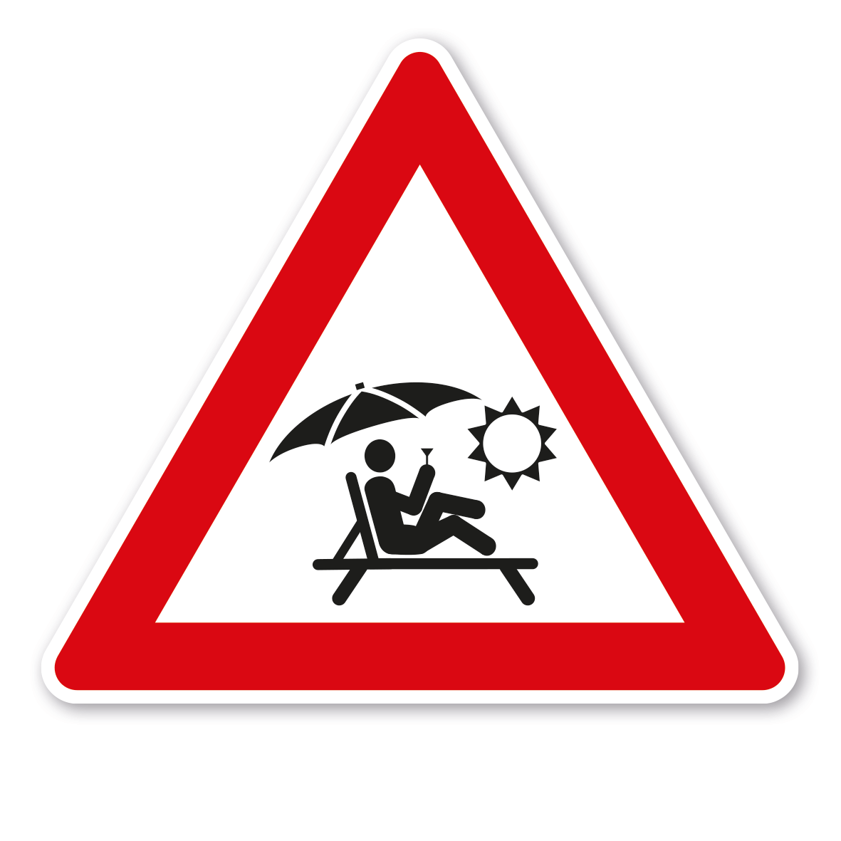 Verkehrsschild Urlaub - nicht stören – FUN-VZ-55