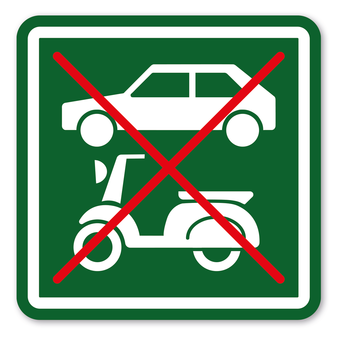 SP-03-P61 – Für Autos und motorisierte Zweiräder verboten
