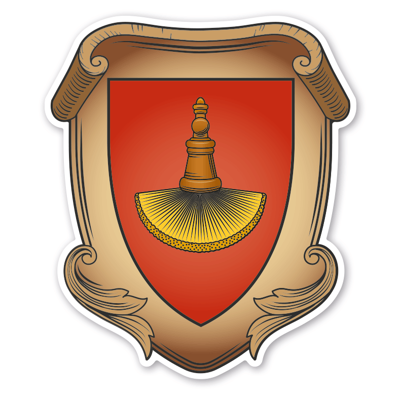 Maibaumschild / Zunftwappen Bürstenmacher  - Wappen A