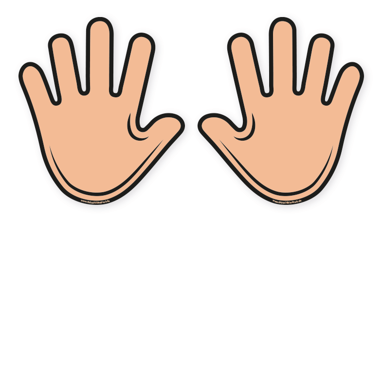 Bodenkleber für Bewegungspfade - Hände - BWP-01-93 - Motivelement von BWP-01-SET-13