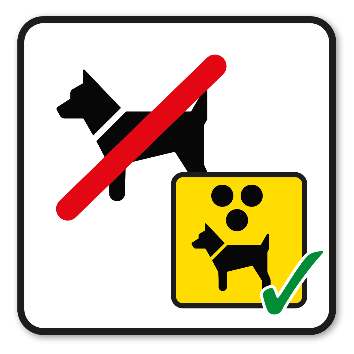 GF-P74 – Hunde verboten, außer Blindenhunde