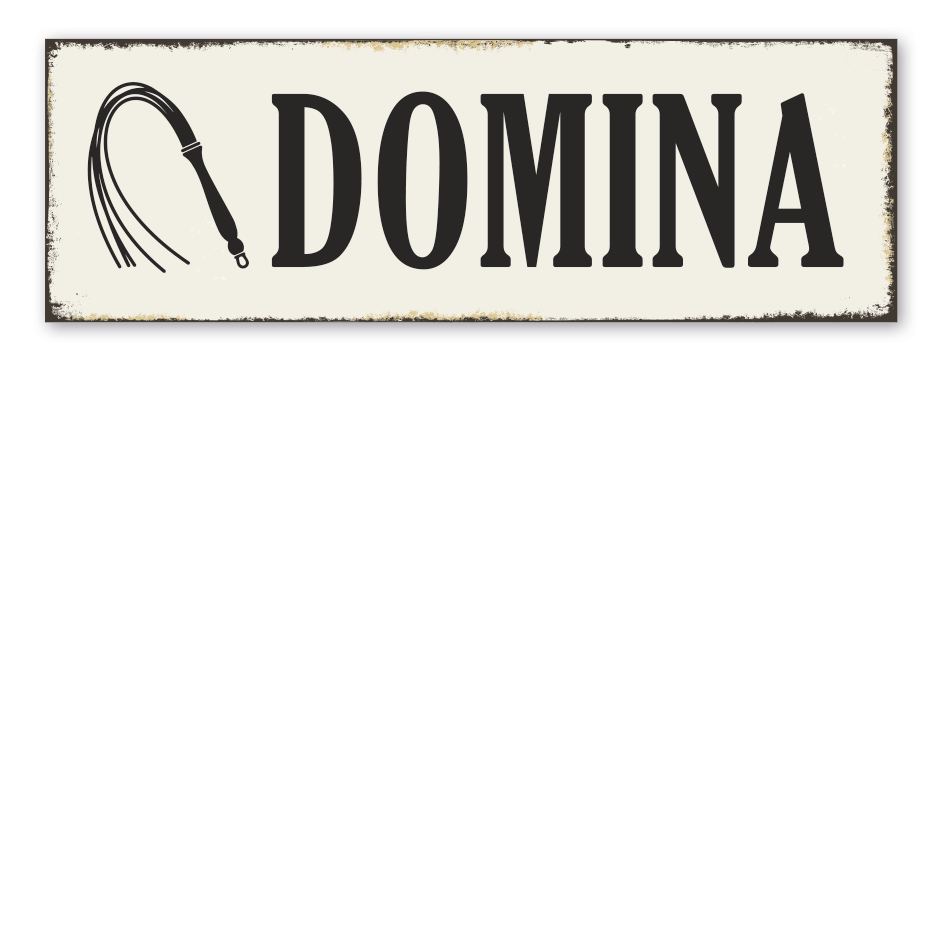 Retroschild Domina