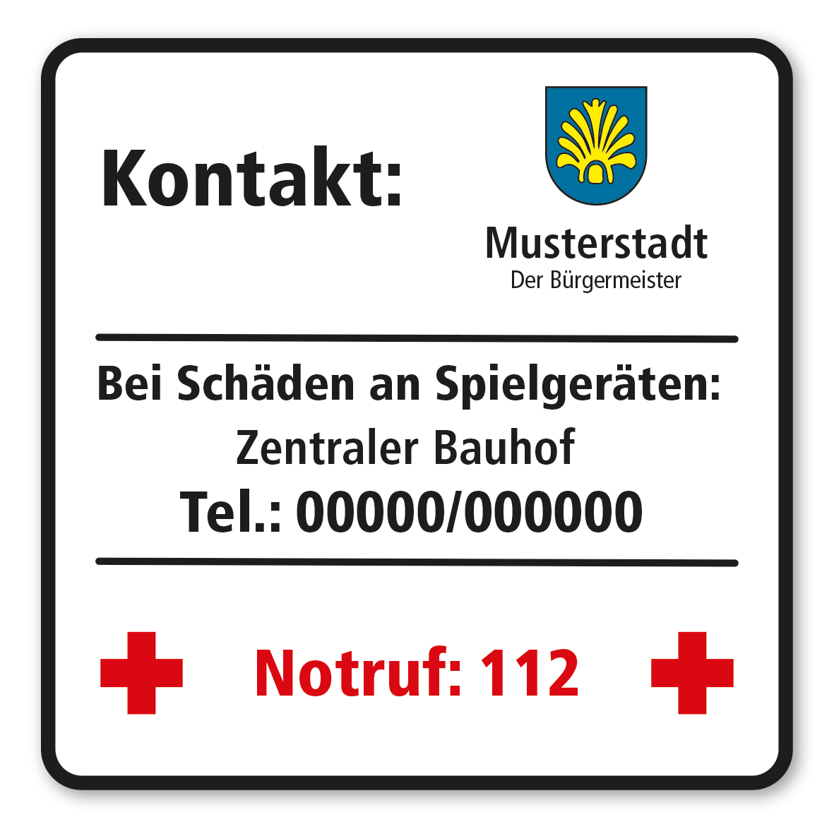 SP-01-P63 – Kontakt bei Schäden, Notruf 112