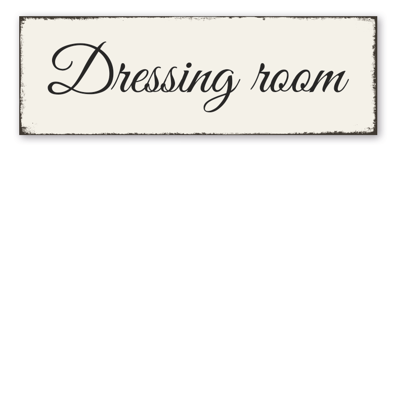 Retroschild Dressing room