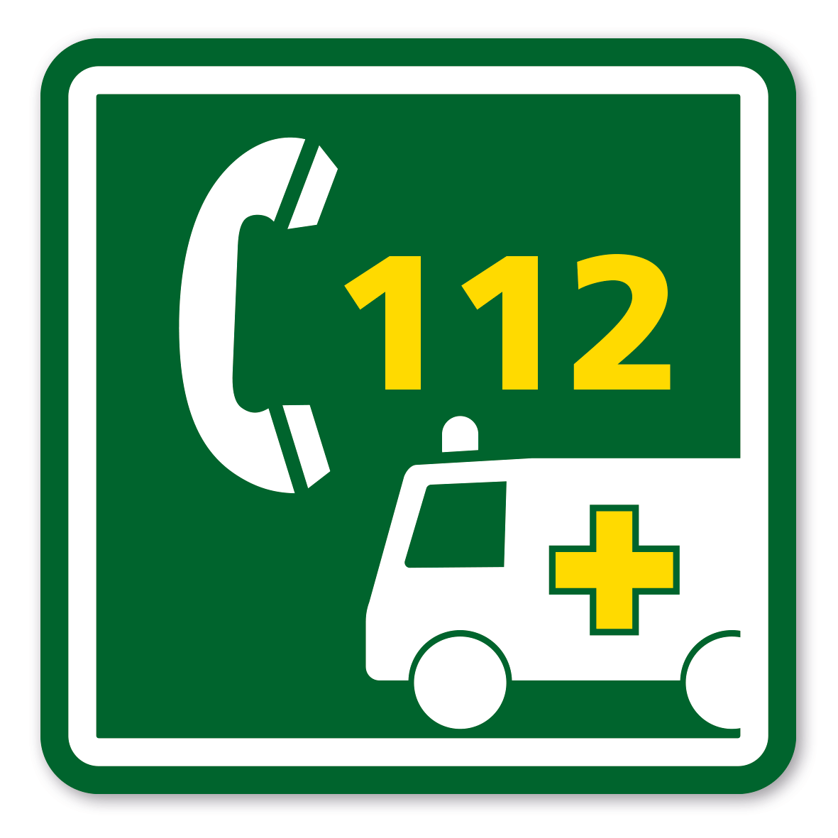 SP-03-P104 – Notruf bei Unfällen Feuerwehr/Rettungsdienst 112
