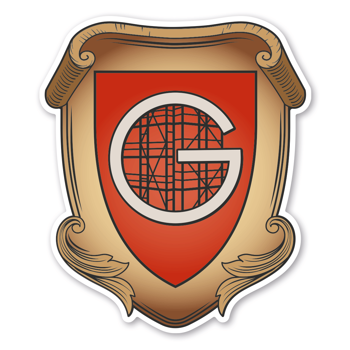 Maibaumschild / Zunftwappen Gerüstbauer - Wappen A