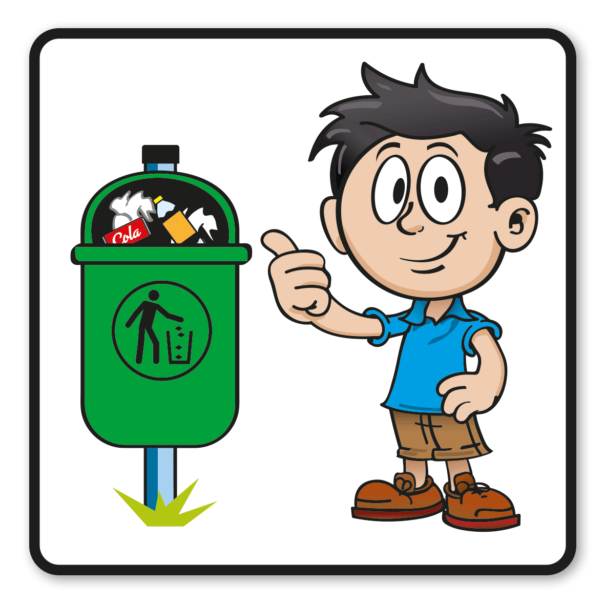 SP-01-P05 – Abfälle gehören in den Mülleimer