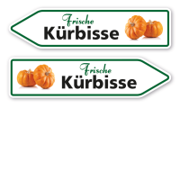 Pfeilschild / Verkaufsschild Frische Kürbisse - Hofschild Pfeilschild / Verkaufsschild Frische Kürbisse - Hofschild