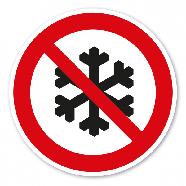 Verbotszeichen Kein Winterdienst