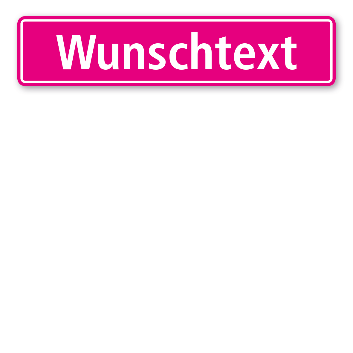 Truck / LKW - Schild in 9 Farben mit Wunschtext – Schrift Standard