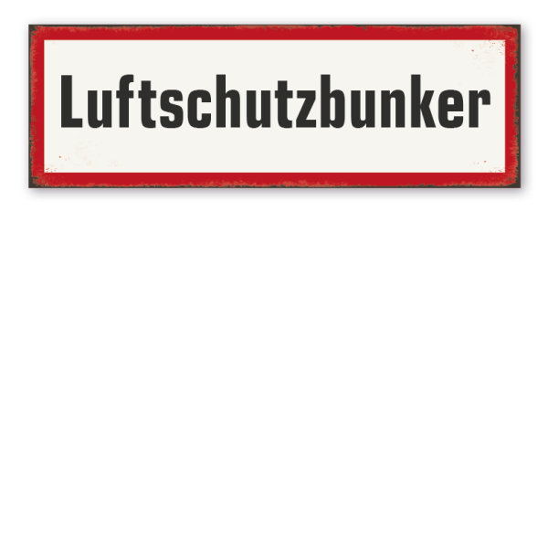 Retroschild Luftschutzbunker - 02