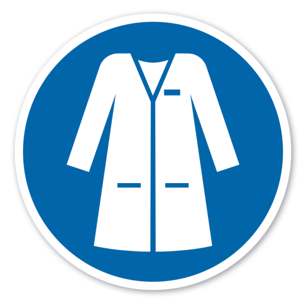 Gebotszeichen Laborkittel tragen – ISO 7010 - M059