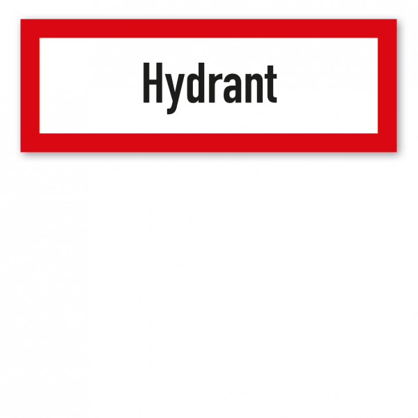 Brandschutzschild Hydrant