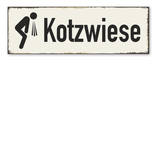 Retroschild Kotzwiese