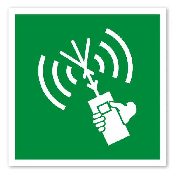 Rettungszeichen Tragbares VHF-Radio - ISO 7010 - E051