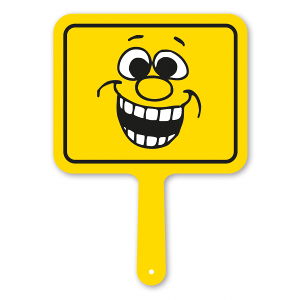 Lustiges Formschild – Gesichtsausdruck Erfreut – Motivschild