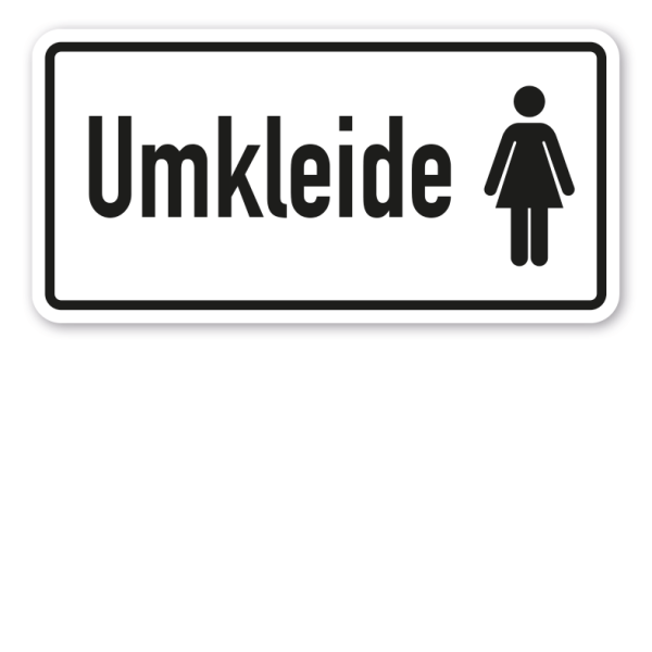 Hinweisschild Umkleide Damen - Frauen