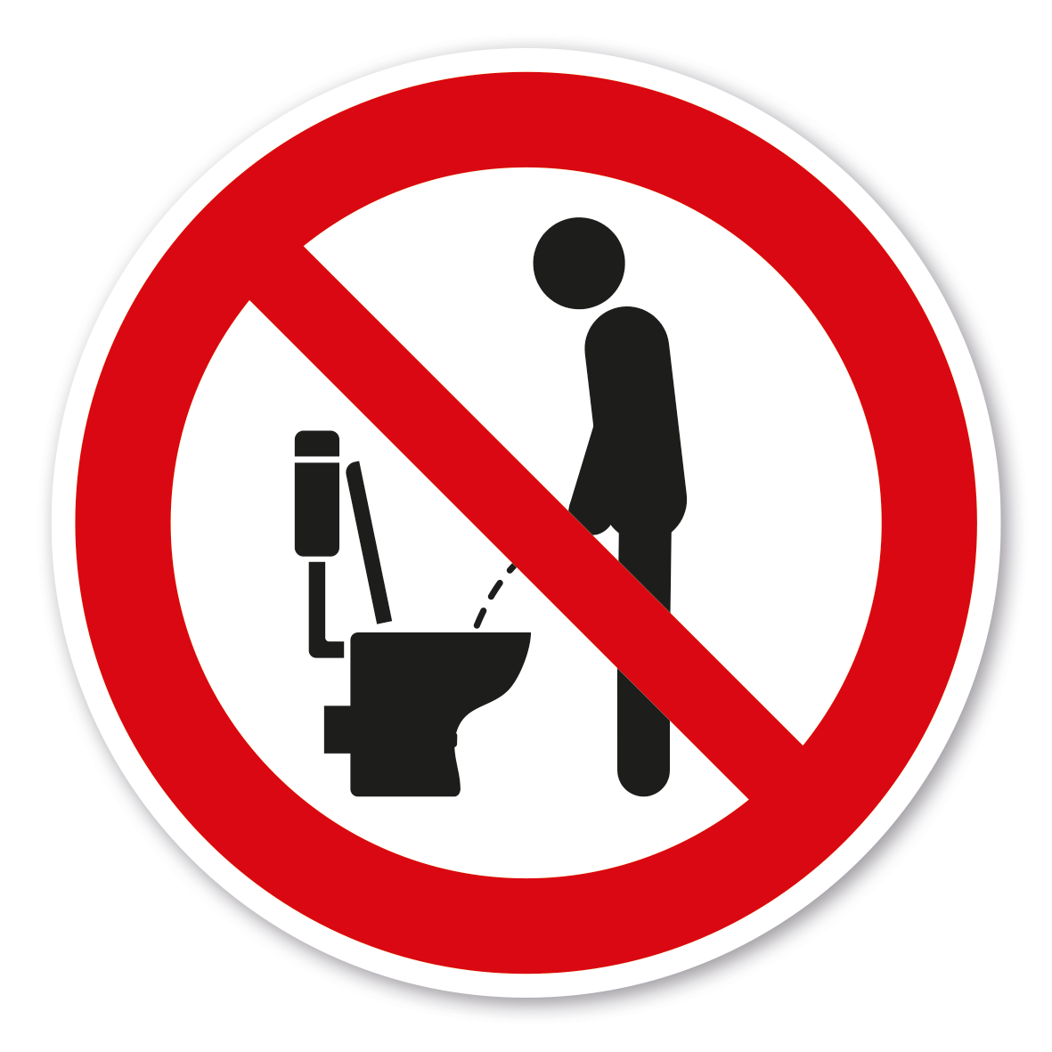 Urinieren verboten Schild Pissen verboten Pipi machen Pinkeln verboten Schild 