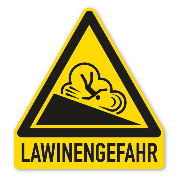 Warnschild Lawinengefahr