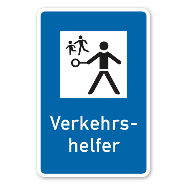 Schild Verkehrshelfer - Verkehrsschild VZ-356