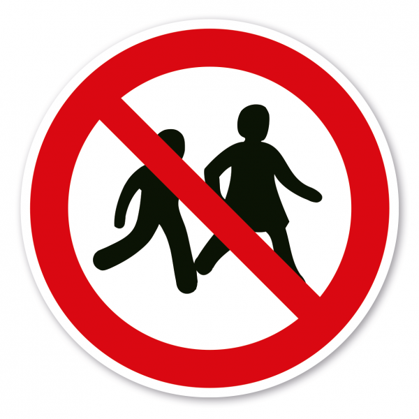 Verbotszeichen Kinder verboten – ISO 7010 - P036