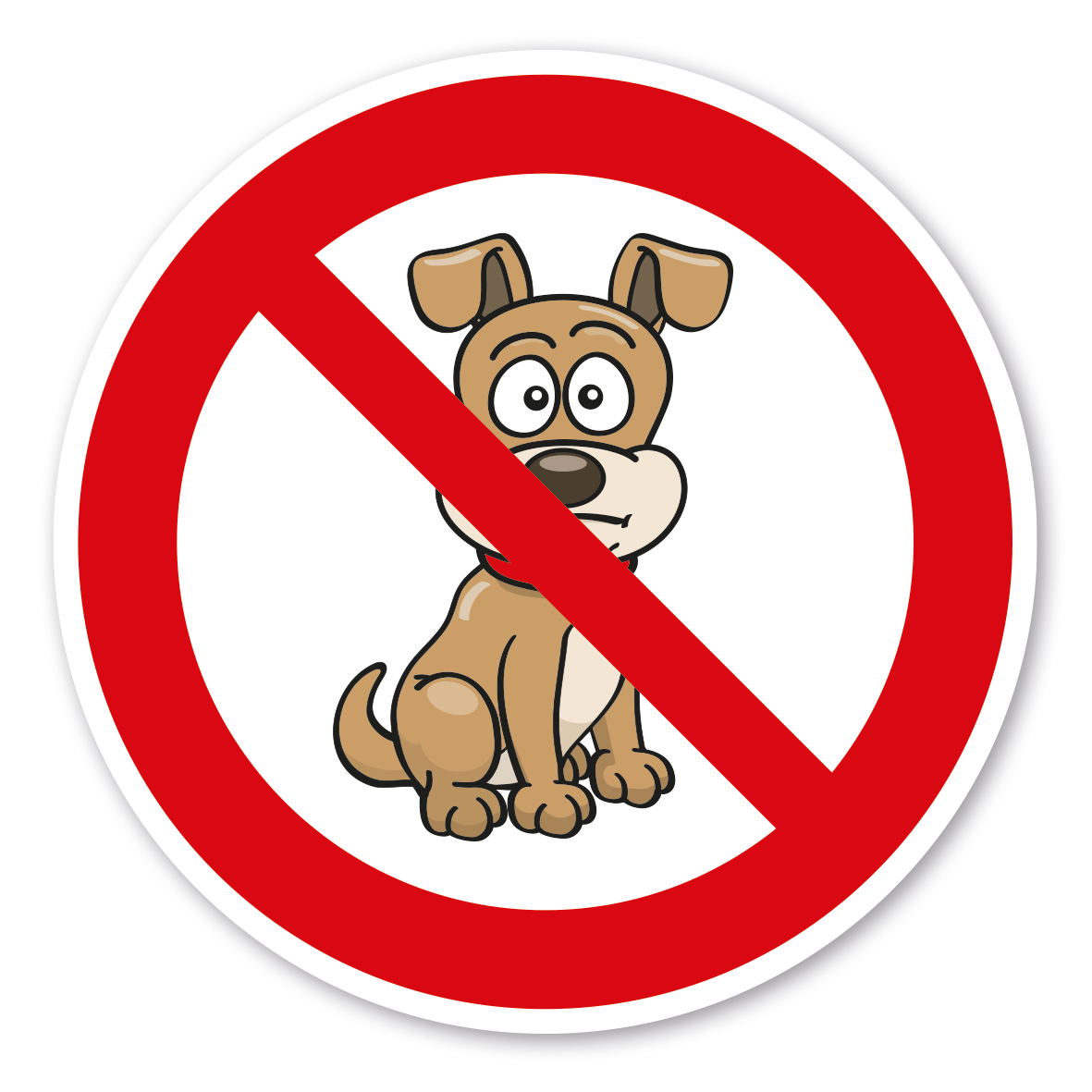 Verbotszeichen Für Hunde verboten | deinSchilderdruck.de
