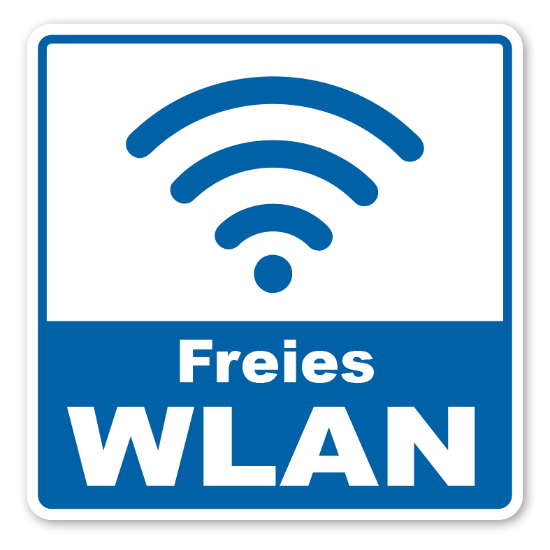 Freies Wlan An Schulen Pro Contra Hinweisschild Freies Wlan - HW-TS-117 | deinSchilderdruck.de