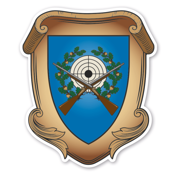 Maibaumschild / Zunftwappen Schützen - Schützenverein - Wappen A