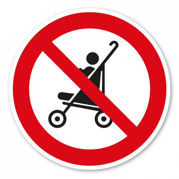 Verbotszeichen Kinderwagen verboten