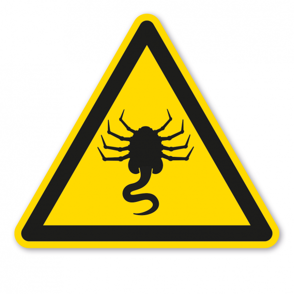 Warnzeichen Warnung vor Infektion durch außerirdische Lebensformen (Alien) - Warnzeichen