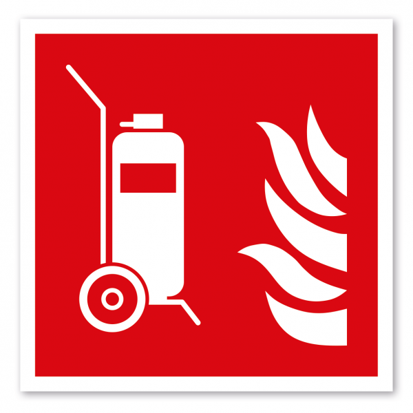 Brandschutzzeichen Tragbarer Schaumlöscher - ISO 7010 - F010