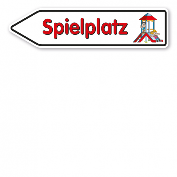 Pfeilschild / Hinweisschild Spielplatz