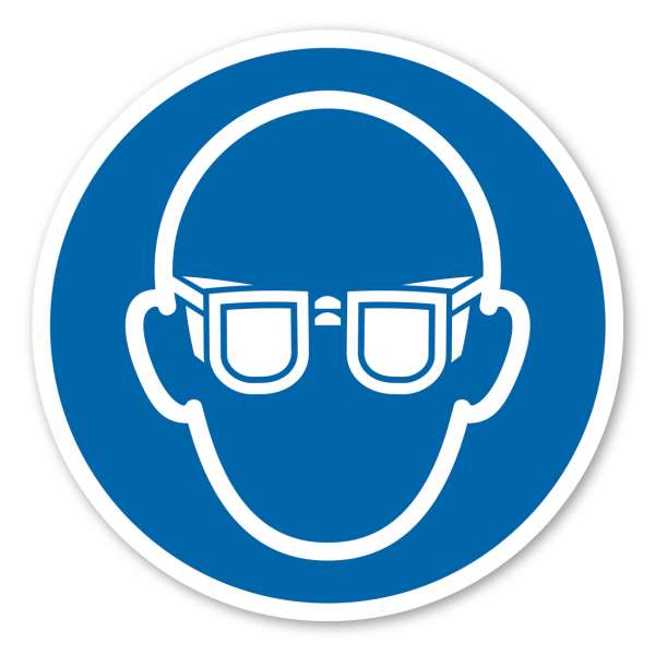 Gebotszeichen Augenschutz benutzen – ISO 7010 - M004