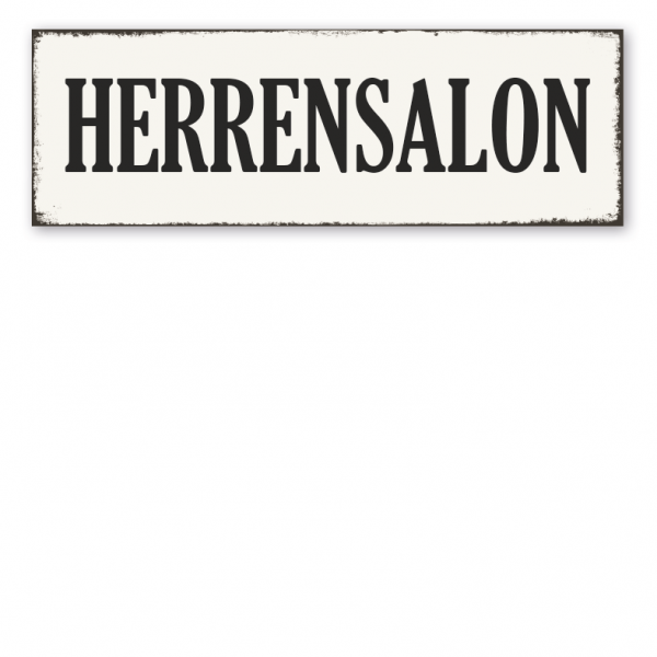 Retro Schild Herrensalon