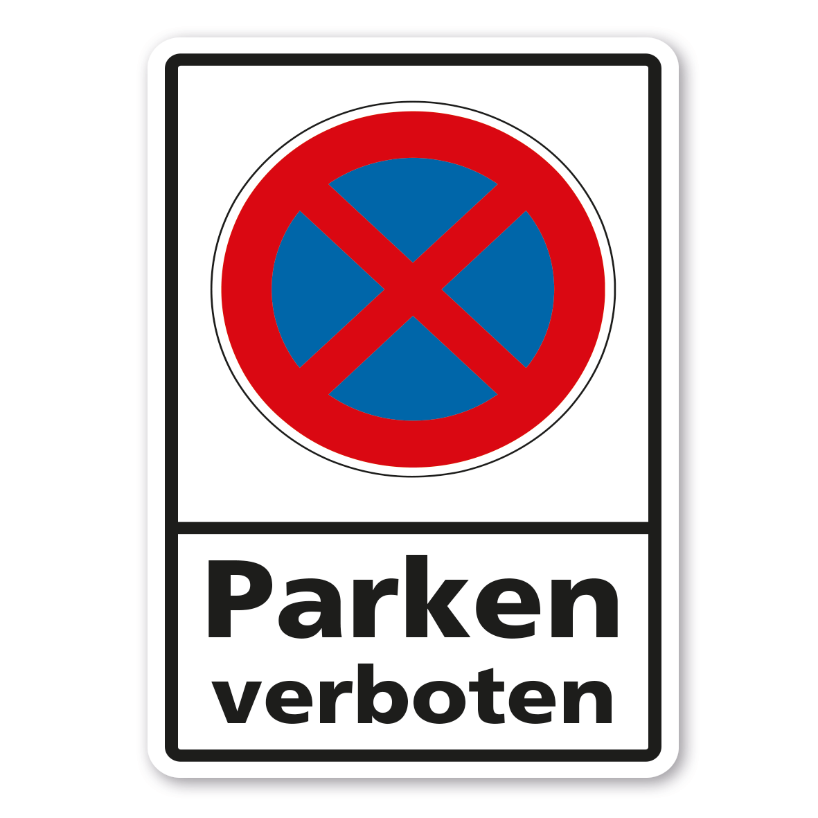 Schild Parkverbot Parkplatz Hinweisschild Parkverbotsschild Parken verboten P10 