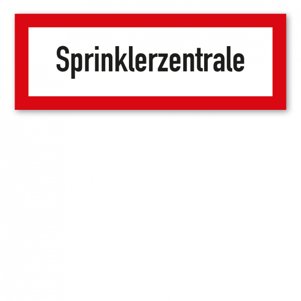 Brandschutzschild Sprinklerzentrale