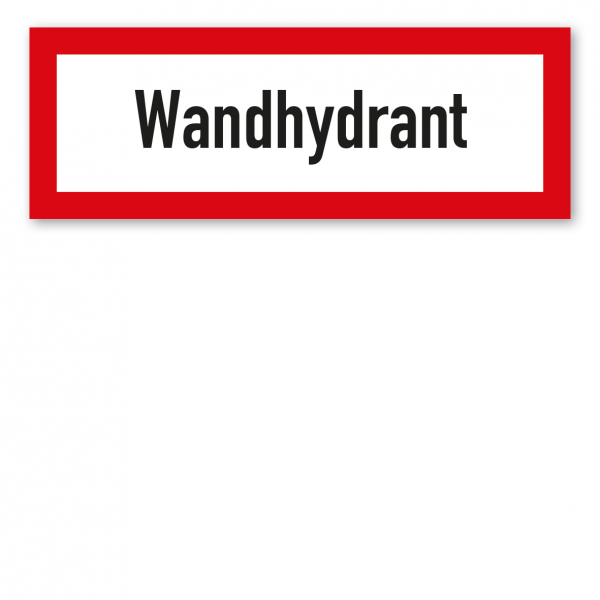 Brandschutzschild Wandhydrant