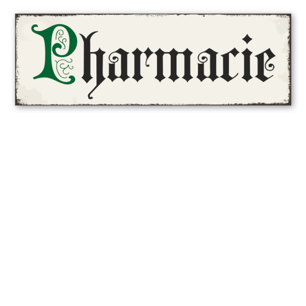 Retroschild Pharmacie