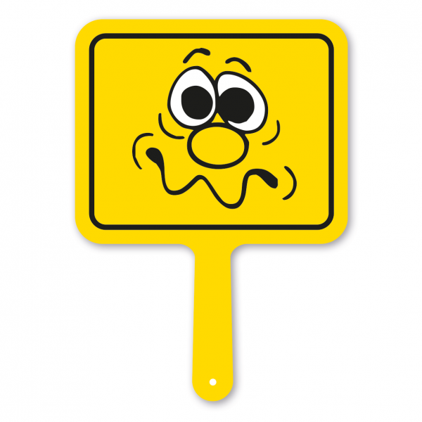 Lustiges Formschild – Gesichtsausdruck Erwischt – Motivschild