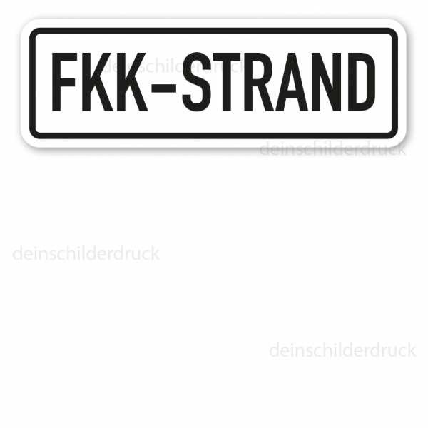 Schild FKK-Strand